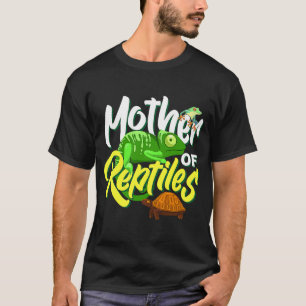Mutter von Reptiles Turtle Gecko Snake Lizard Moth T-Shirt