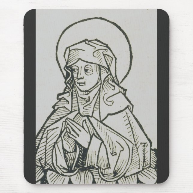 Mutter von Saint Monica, Augustine, Hippo Mousepad (Vorne)
