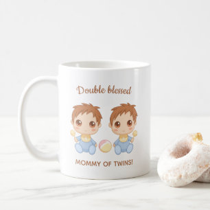 Mutter von Twins Baby Boys Kaffeetasse