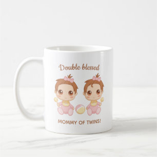 Mutter von Twins Baby Girls Coffee Tasse