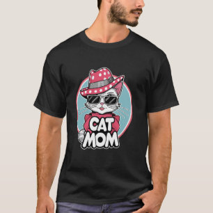 Mutter von zwei Mädchen Katzen Tochter für eine Mu T-Shirt