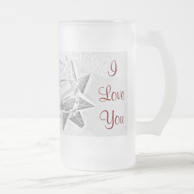 Mutter-WeihnachtsLiebe Mattglas Bierglas (Rechts)