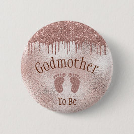 Mütter werden Baby Dusche pink Girl Babyfütterung Button