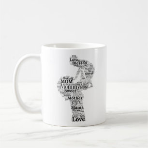 Mutter Word Art Kaffeetasse