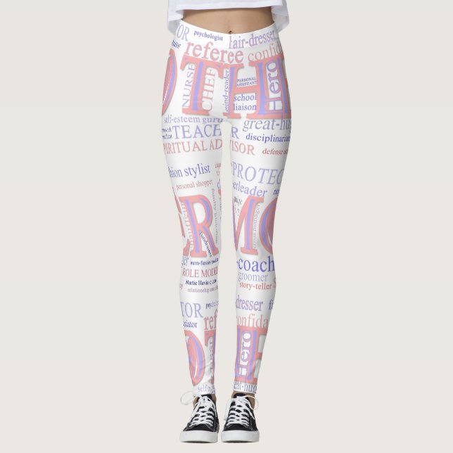 Mutter WordArt Leggings (Vorderseite)