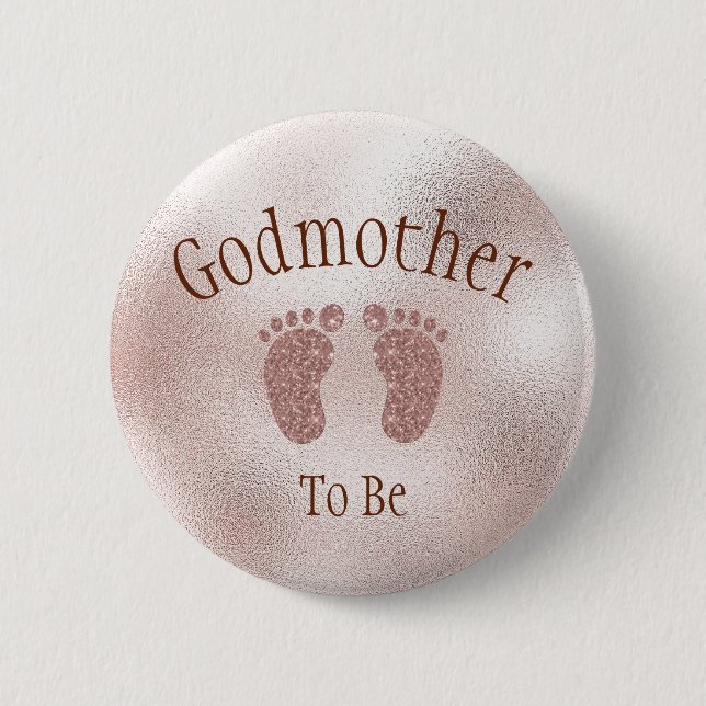 Mütter zu Baby Dusche Pink Girl Babynahrung Bu Button (Vorderseite)
