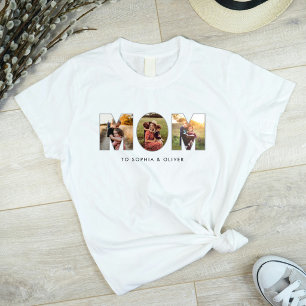 Mutter zu Kindern Namen & Fotos T-Shirt