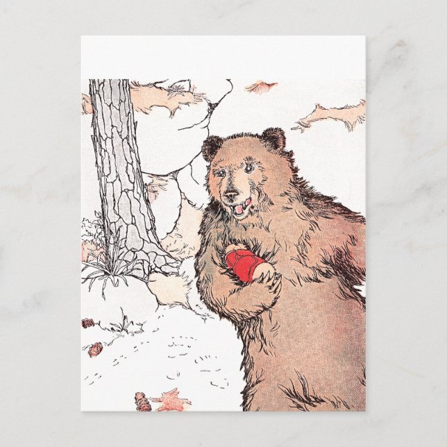 Mutterbär Carry Prairie Dog Postkarte (Vorderseite)