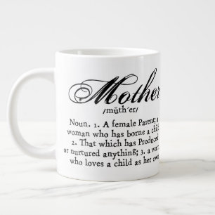 Mutterdefinition, Muttertag Jumbo-Tasse