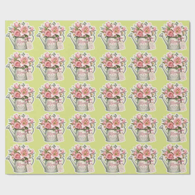 Muttergarten Blumen Geschenkpapier (Flach)