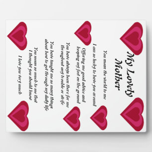 Muttergedicht Fotoplatte