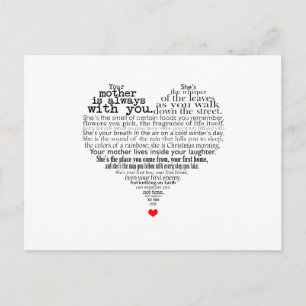 Muttergedicht Postkarte