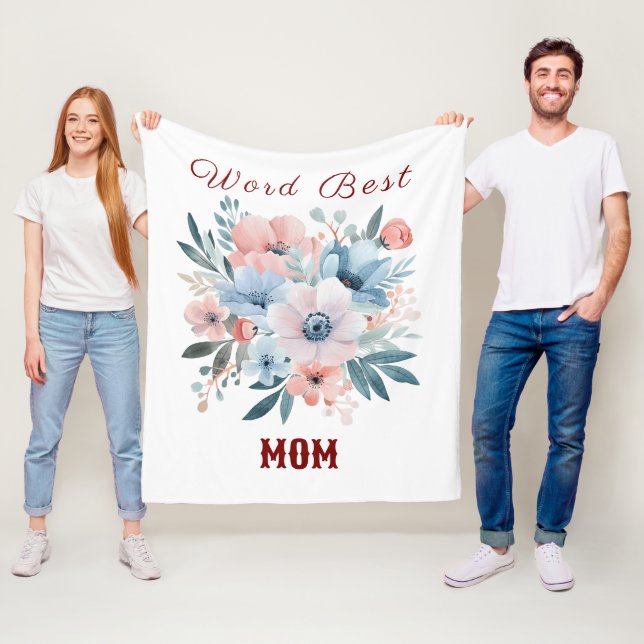 Muttergeschenk Fleecedecke (Beispiel)