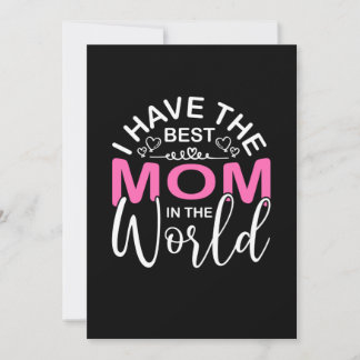 Muttergeschenk Ich habe die beste Mama Einladung