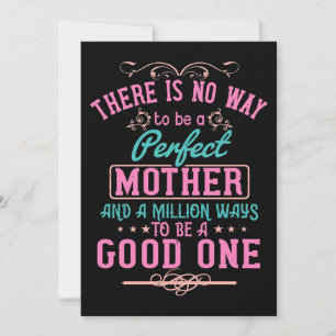 Muttergeschenk Keine perfekte Mutter aber gut Einladung