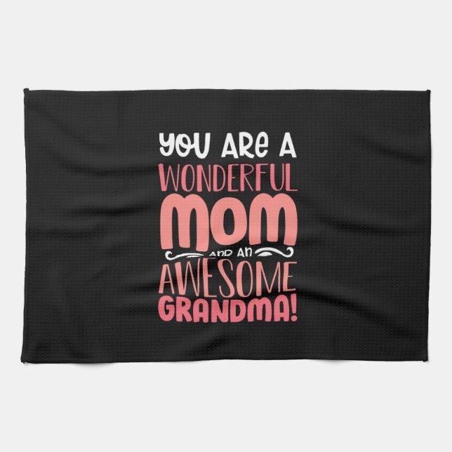 Muttergeschenk | Wunderbare Mama Geburtstag Geschirrtuch (Horizontal)