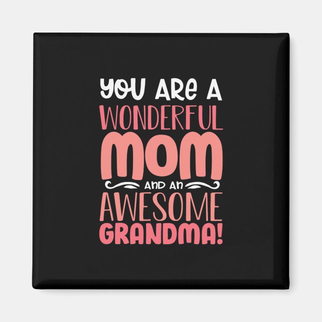 Muttergeschenk | Wunderbare Mama Geburtstag Magnet (Vorne)