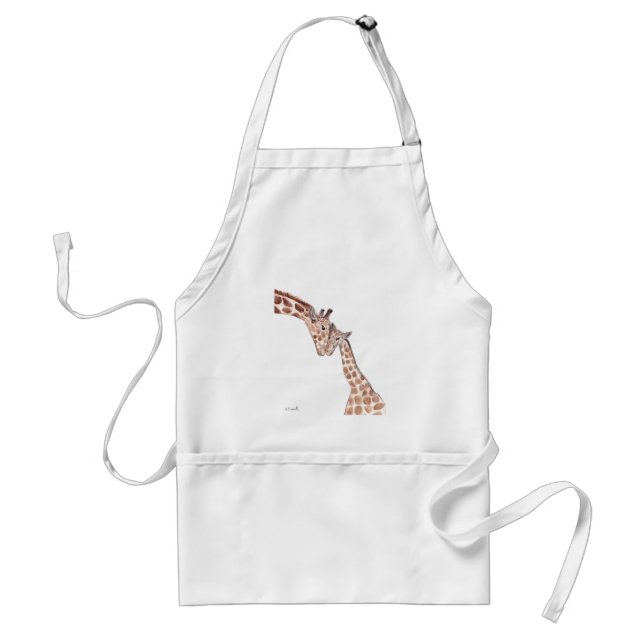 Muttergiraffe mit Baby Schürze (Vorne)