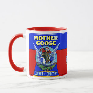 Muttergoose-Kaffee und Chicoroer Tasse
