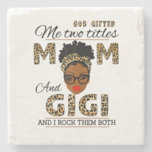 Muttergottes gab Mama und Gigi Geburtstag Steinuntersetzer