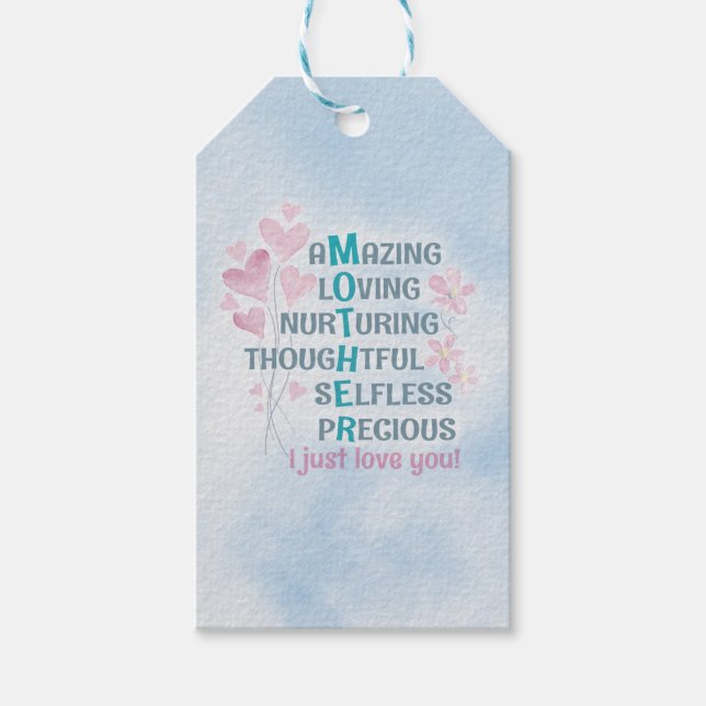 Mutterherz Geschenkanhänger (Vorderseite)