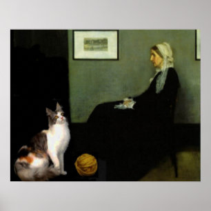 Mutterkatze Poster