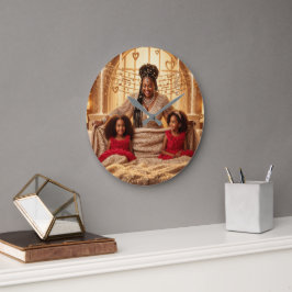 Mutterkresse F Große Wanduhr