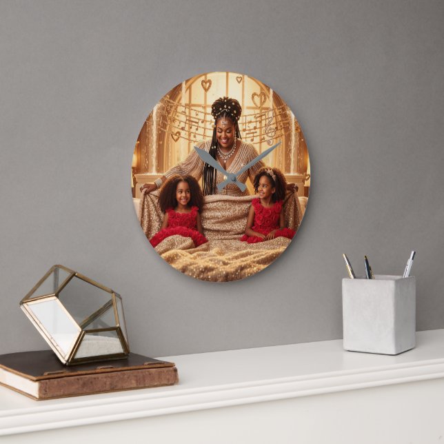 Mutterkresse F Große Wanduhr (Büro)