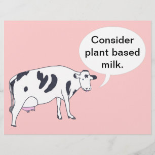 Mutterkuh, ziehe pflanzliche Milch in Betracht, Fl Flyer