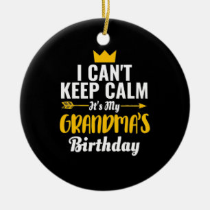 Mutterkunde Es ist mein Geburtstag Keramik Ornament