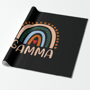 Mutterkunde Gamma Rainbow Grandma Niedliche Gebu Geschenkpapier