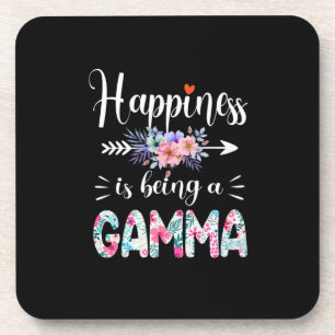 Mutterkunde Glück ist ein Geburtstag von Gamma Getränkeuntersetzer