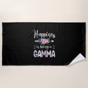 Mutterkunde Glück ist ein Geburtstag von Gamma Strandtuch