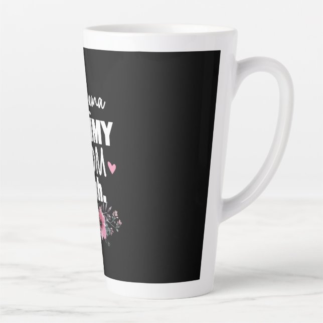 Mutterkunde | Mama Mommy Mama Bruh Floral Birthday Milchtasse (Rechts)