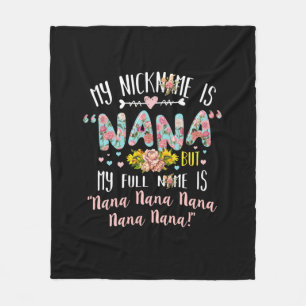 Mutterkunde   Mein Name ist Nana Birthday Fleecedecke
