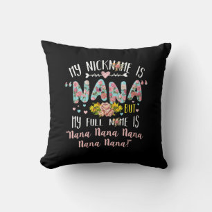 Mutterkunde   Mein Name ist Nana Birthday Kissen