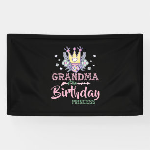 Mutterkunde Oma der Geburtstagsprinzessin Weihna Banner