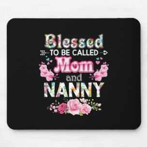 Mutterkunst gesegnet, als Mama und Kindermädchen b Mousepad