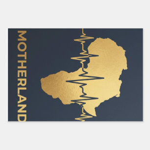 Mutterland zertifiziert  geschenkpapier set