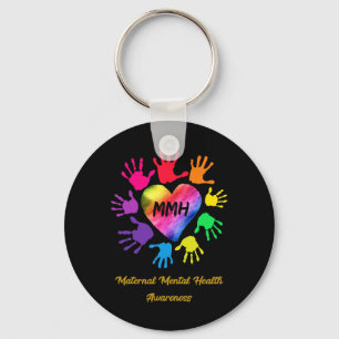 Mütterliche Mental Health Awareness Hands Geschenk Schlüsselanhänger