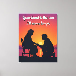 Mutterm Geschenk Mama Liebeszitat Leinwand