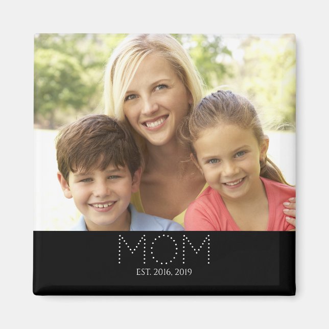 Muttermagnet mit Foto und Geschenk Magnet (Vorne)