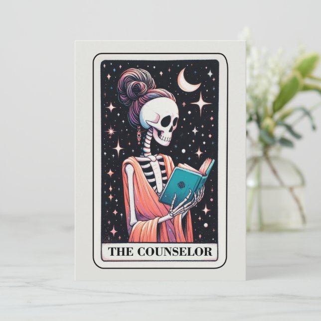 Muttermal-Skelett Der Berater Tarot Karte (Stehend Vorderseite)
