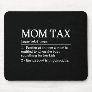 Muttermal-Steuerdefinition Damen schwarzes Obertei Mousepad