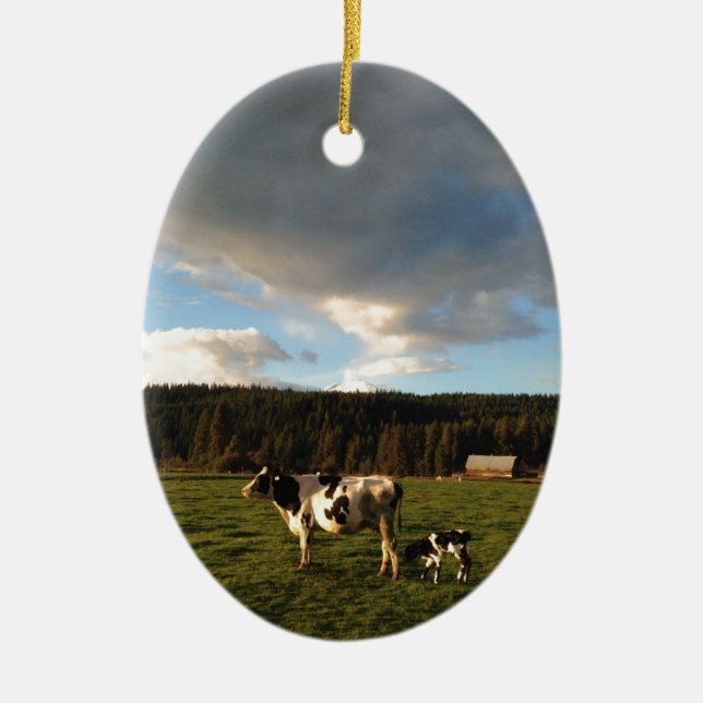 Muttermilch in den Gebirgswiesen Keramikornament (Vorne)
