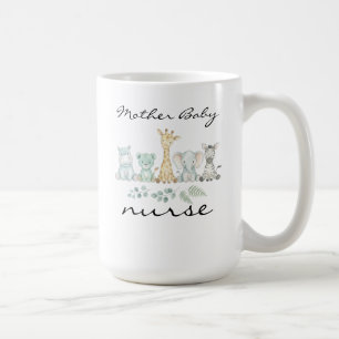 Muttermilch-Krankenschwester Safari Dschungel Tier Kaffeetasse