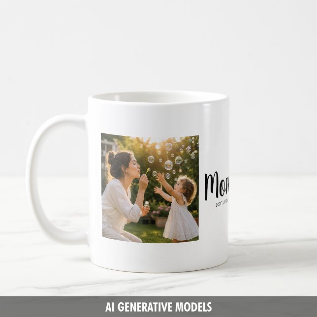 Muttermilestone-Erinnerung Foto Kaffeetasse (Mom Established Photo Milestone Memory Coffee Mug)