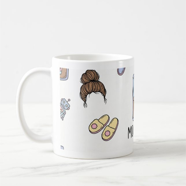 Muttermotor-Batterie-Wrap Kaffeetasse (Links)