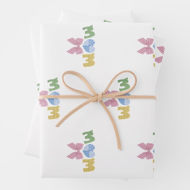 Muttermuster-Geschenk zum Muttertag Geschenkpapier Set (Beispiel)