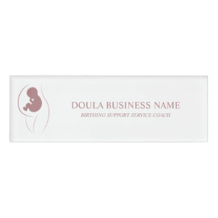 Muttermutter-Baby-Silhouette-Marke Namenschild